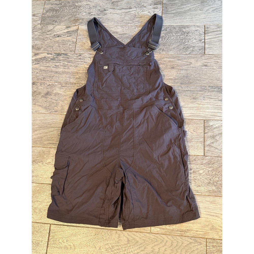 Duluth Trading Bib Overalls Large Gray Heirloom Gardening Cargo Overall Shortall